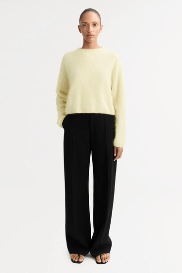 Brushed Crewneck Lemon-Sweaters & Cardigans-Soft Goat-Debs Boutique